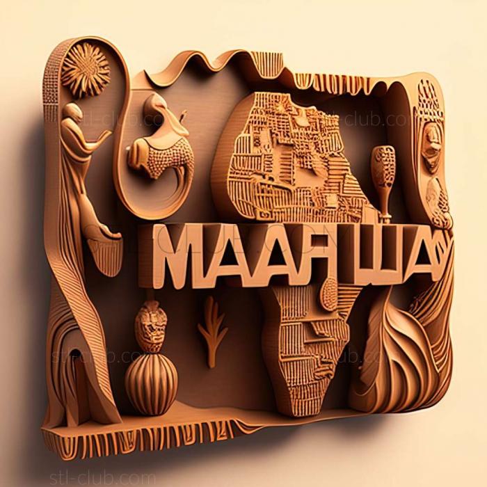 3D модель Мали Республика Мали (STL)